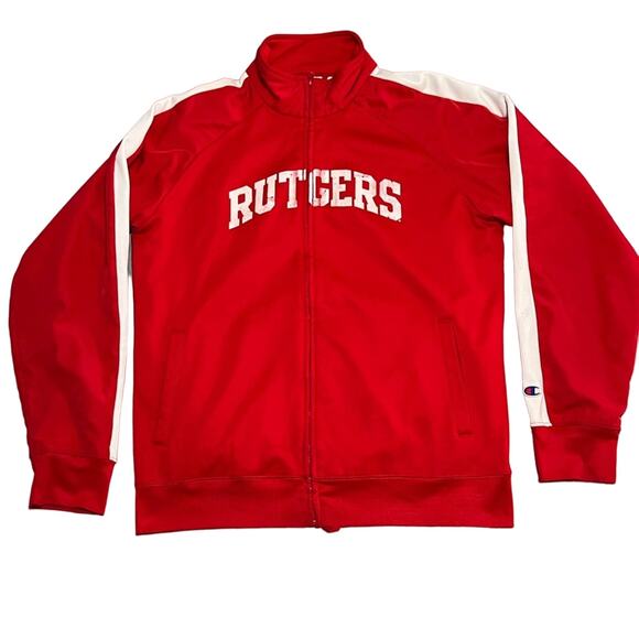 WOMENS CHAMPION RUTGERS UNIVERSITY FULL ZIP JACKET SIZE XL - Picture 1 of 5
